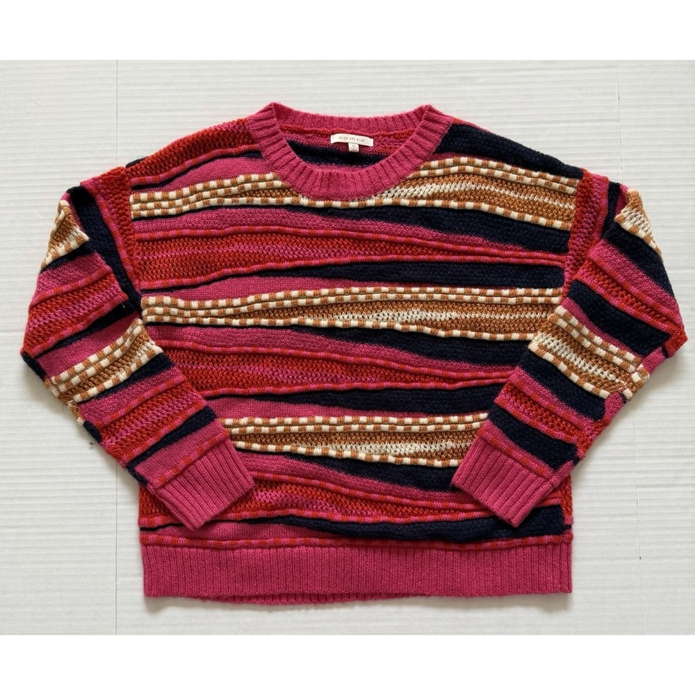 Skies Are Blue Women's 3D Sweater Pink XS